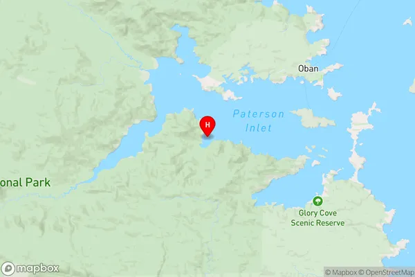 Abrahams Bay,Southland Region Map