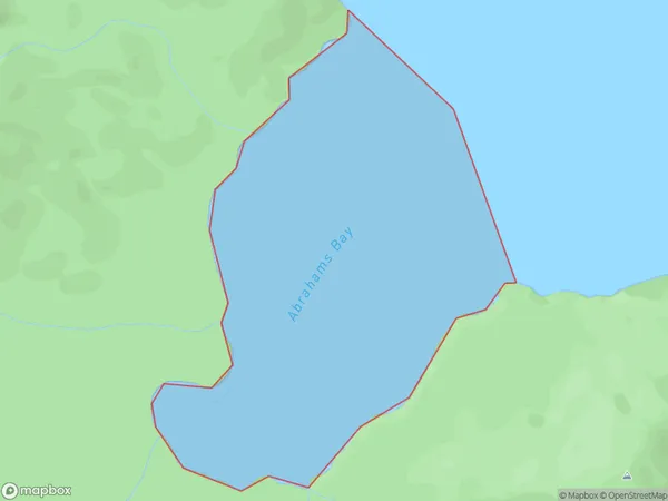 Abrahams Bay, Southland Polygon Area Map