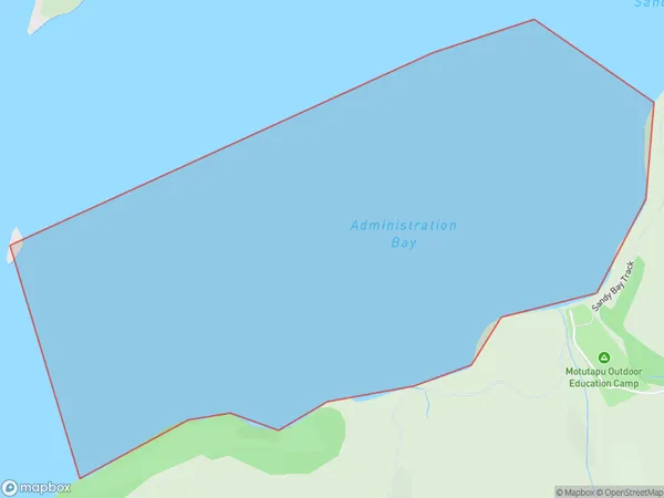 Administration Bay, Auckland Polygon Area Map