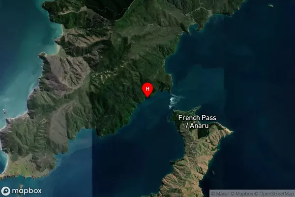 Anakawau Bay,Marlborough Satellite Map