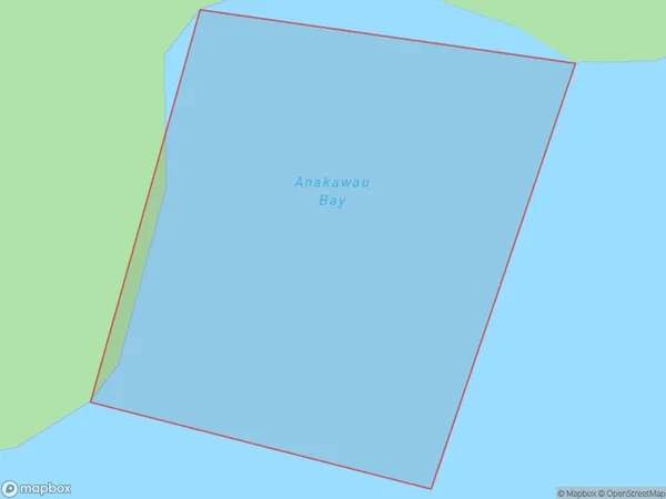 Anakawau Bay, Marlborough Polygon Area Map