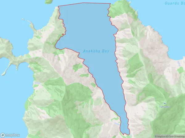 Anakoha Bay, Marlborough Polygon Area Map