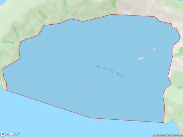 Anatohia Bay, Marlborough Polygon Area Map
