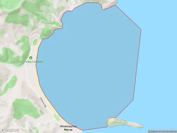Anaura Bay, Gisborne Polygon Area Map