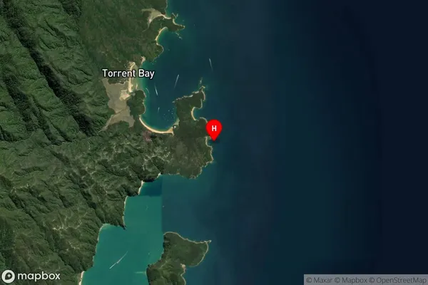 Anchor Bay,Tasman Satellite Map