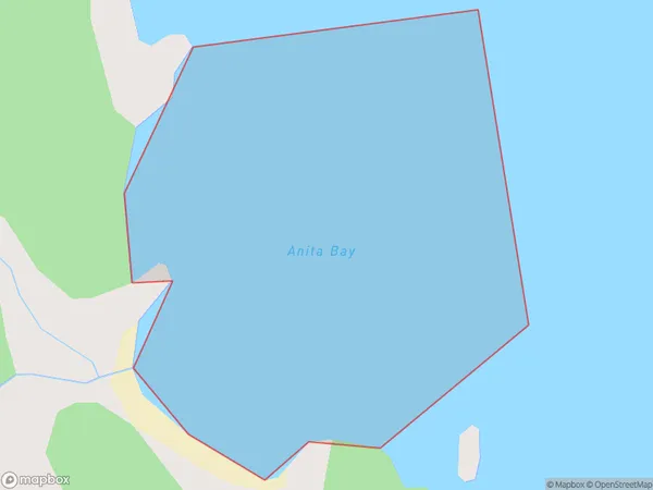 Anita Bay, Auckland Polygon Area Map