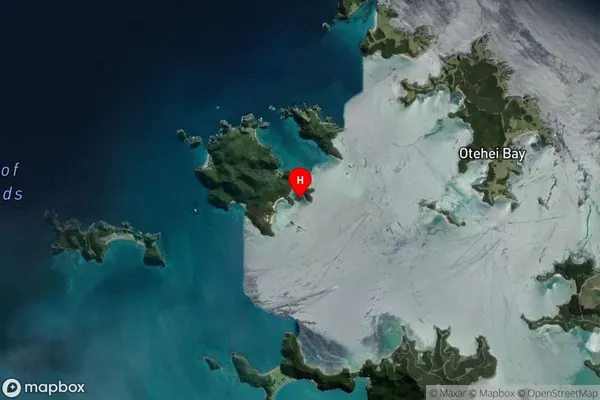 Awaawaroa Bay,Northland Satellite Map