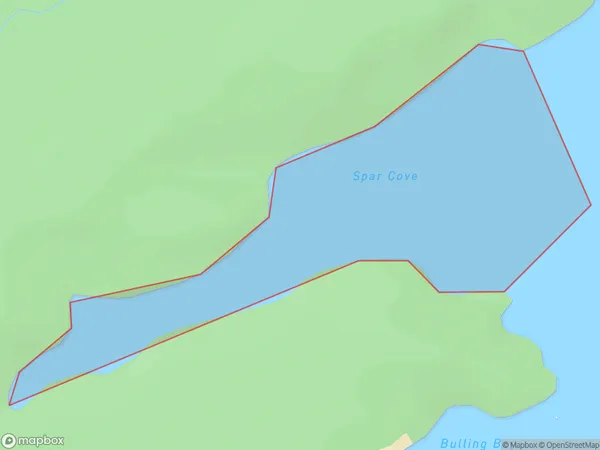 Bens Bay, Southland Polygon Area Map