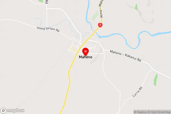 Maheno,Otago Area Map