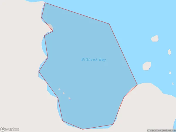 Billhook Bay, Marlborough Polygon Area Map