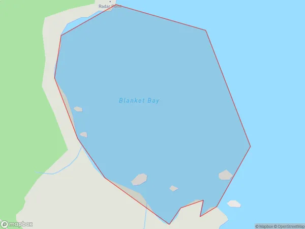 Blanket Bay, Otago Polygon Area Map