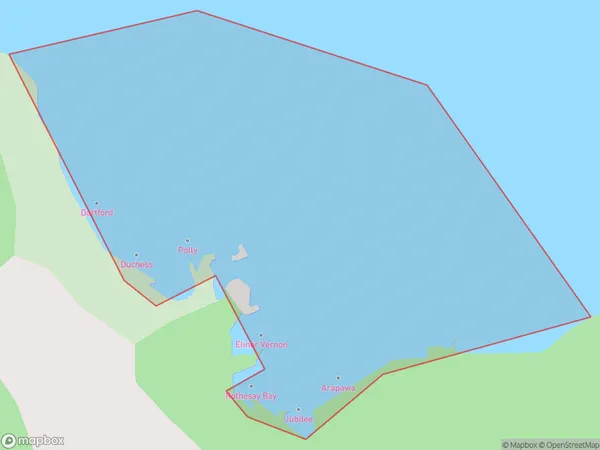 Boulder Bay, Auckland Polygon Area Map