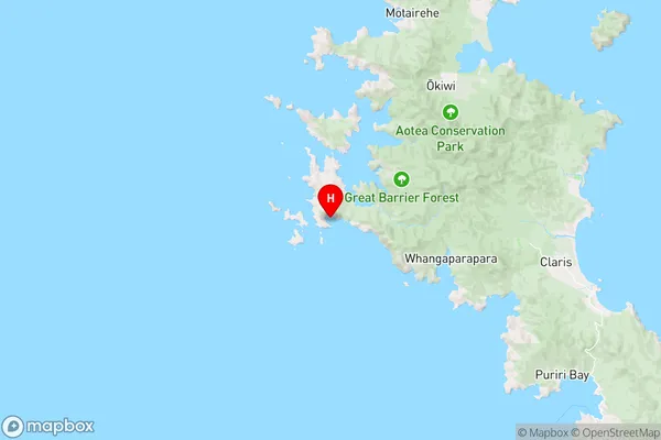 Bowling Alley Bay,Auckland Region Map