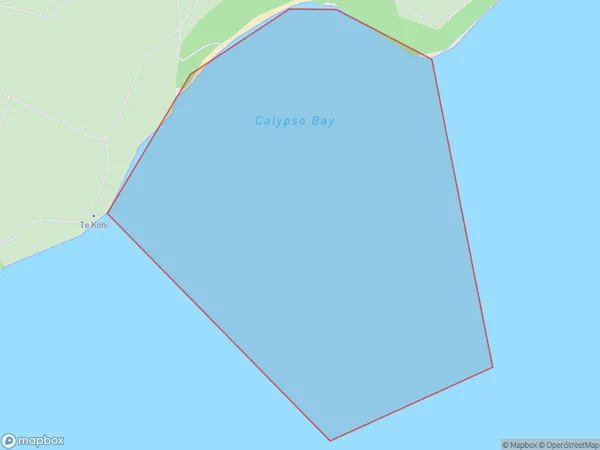 Calypso Bay / Otamarau Bay, Auckland Polygon Area Map