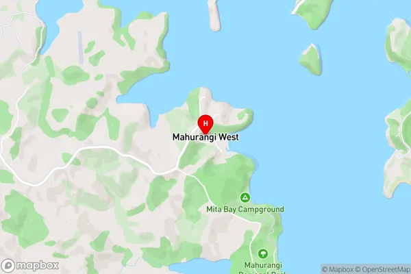 Mahurangi West,Auckland Area Map