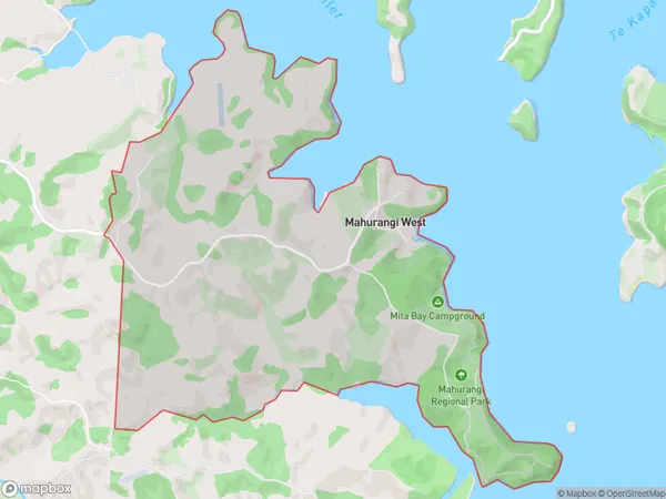 ZipCode 0983 Map for Mahurangi West