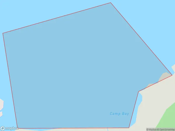 Camp Bay, Otago Polygon Area Map