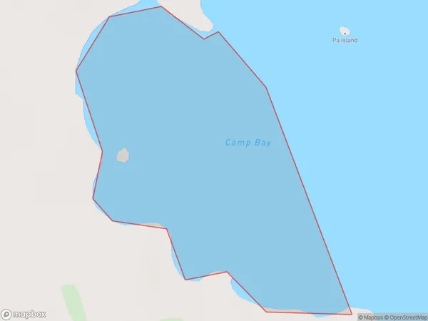 Camp Bay, Otago Polygon Area Map
