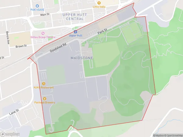 Maidstone, Wellington Polygon Area Map