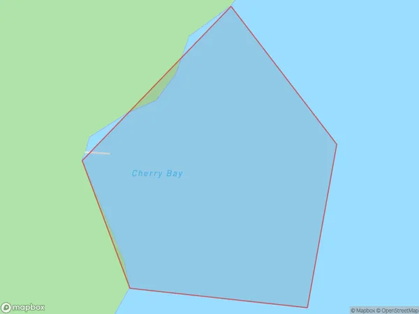 Cherry Bay, Marlborough Polygon Area Map