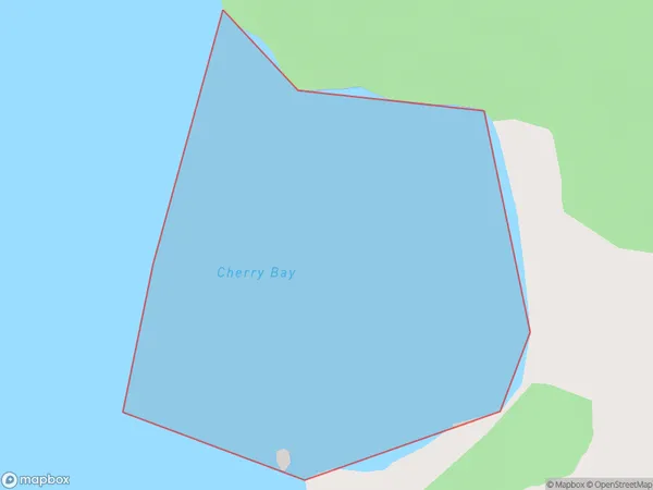 Cherry Bay, Marlborough Polygon Area Map