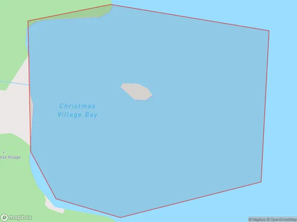 Christmas Village Bay, Southland Polygon Area Map
