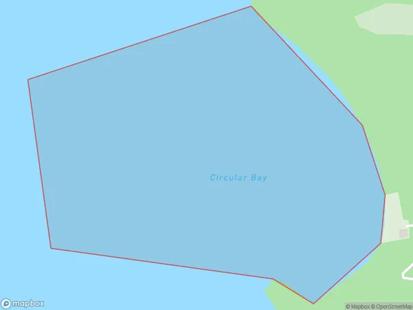 Circular Bay, Auckland Polygon Area Map