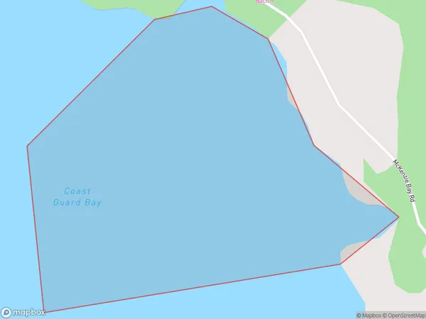 Coast Guard Bay, Auckland Polygon Area Map