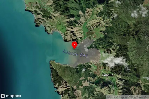 Colville Bay,Waikato Satellite Map