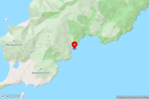 Coppermine Bay,Marlborough Area Map