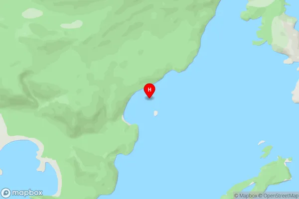 Cuttle Cove,Southland Area Map
