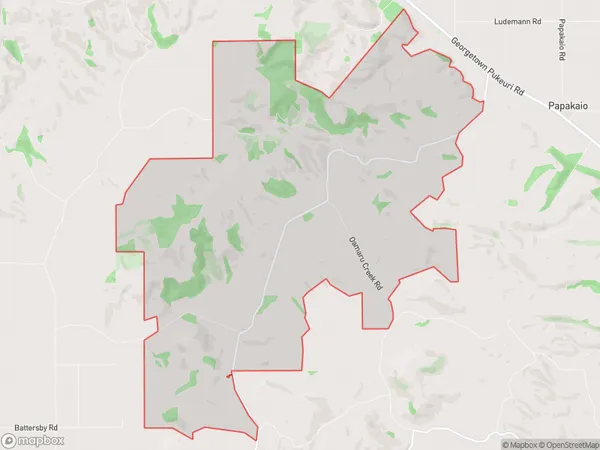 Airedale, Otago Polygon Area Map