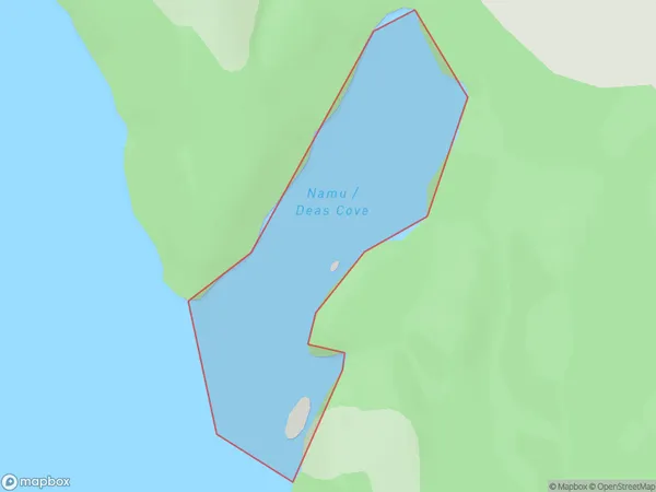 Deas Cove, Otago Polygon Area Map