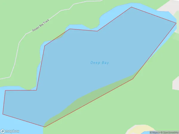 Deep Bay, Otago Polygon Area Map