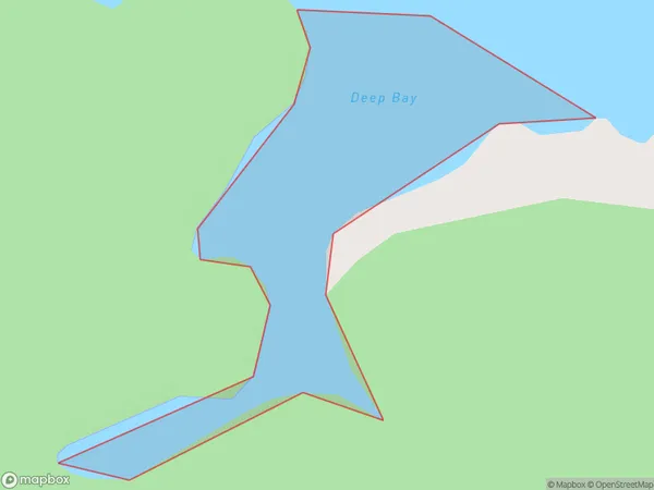 Deep Bay, Otago Polygon Area Map