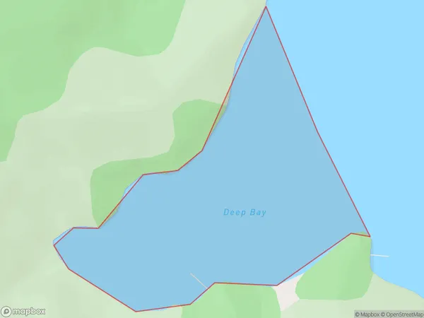 Deep Bay, Marlborough Polygon Area Map