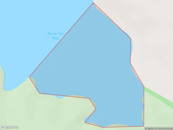 Deserter Bay, Marlborough Polygon Area Map