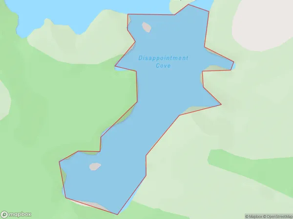 Disappointment Cove, Southland Polygon Area Map