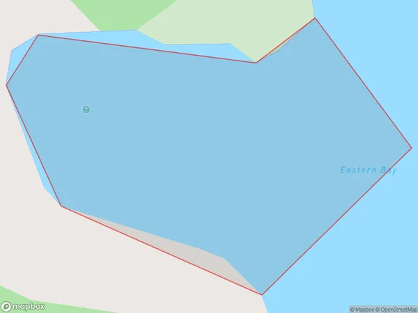 Eastern Bay, Southland Polygon Area Map