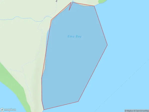 Emu Bay, Auckland Polygon Area Map