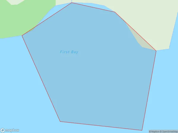 First Bay, Auckland Polygon Area Map