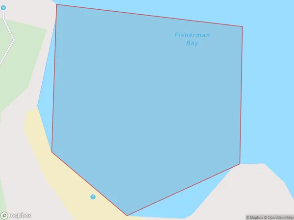 Fisherman Bay, Auckland Polygon Area Map