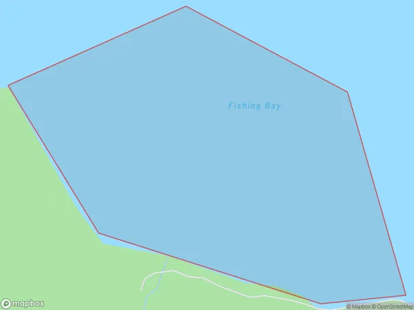Fishing Bay, Southland Polygon Area Map