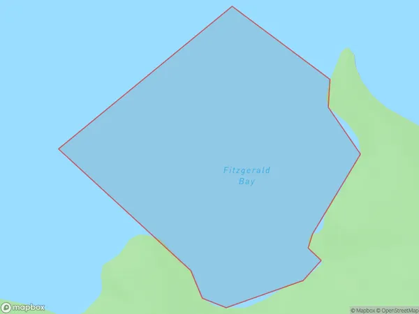 Fitzgerald Bay, Marlborough Polygon Area Map