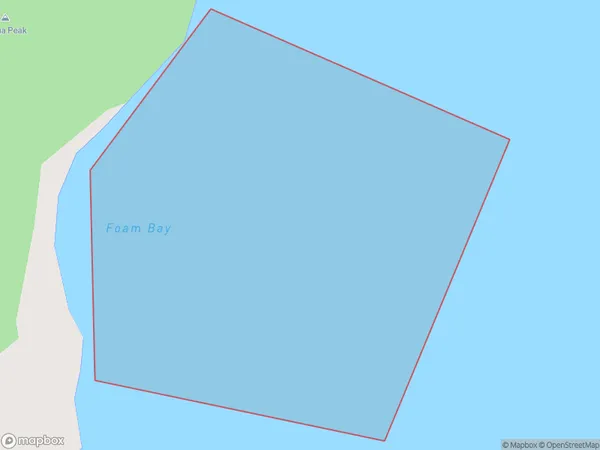 Foam Bay, Northland Polygon Area Map