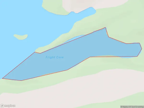 Fright Cove, Southland Polygon Area Map