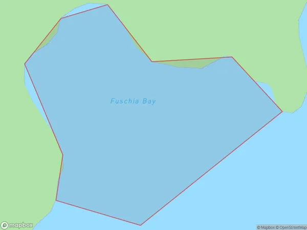 Fuschia Bay, Southland Polygon Area Map