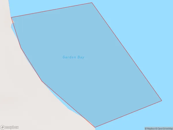 Garden Bay, Marlborough Polygon Area Map