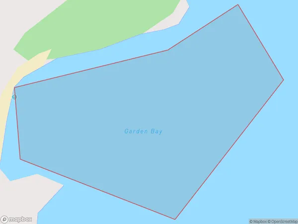 Garden Bay, Auckland Polygon Area Map