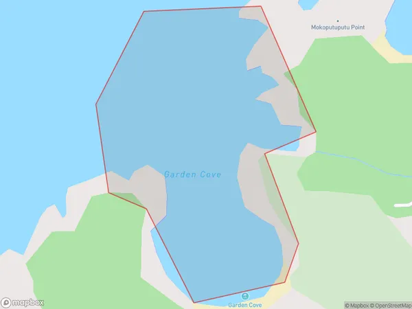 Garden Cove, Auckland Polygon Area Map